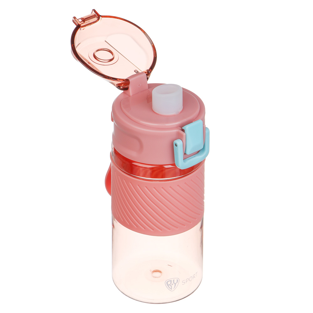 Бутылка спортивная для воды с силиконовым поильником тм BY SPORT, 500мл, 18,5x8,5см, PC, 2 цвета, арт.№ 088-129