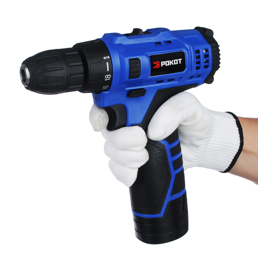 РОКОТ Набор инструментов "Домашний мастер"  Шуруповерт 12В, набор в кейсе 77 предметов для ремонта, арт.№ 693-012