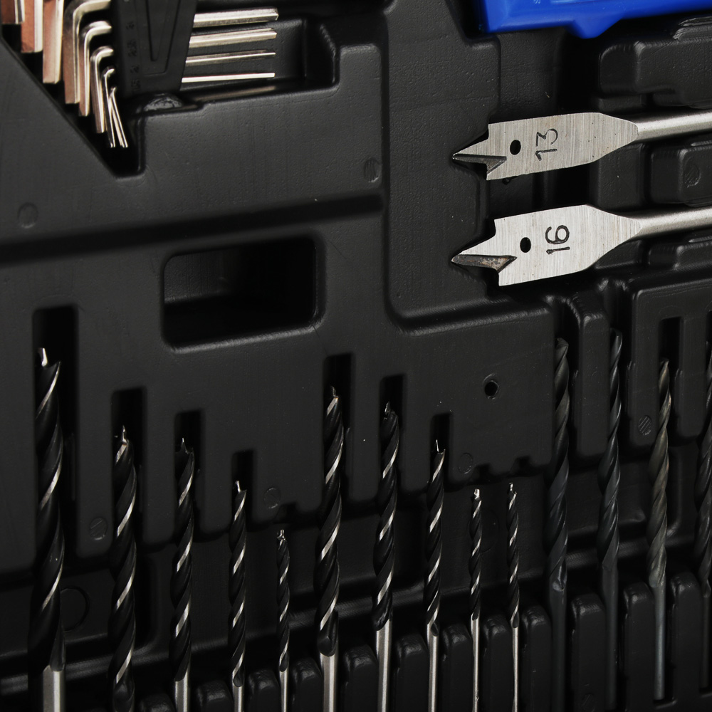 РОКОТ Набор инструментов "Домашний мастер"  Шуруповерт 12В, набор в кейсе 77 предметов для ремонта, арт.№ 693-012