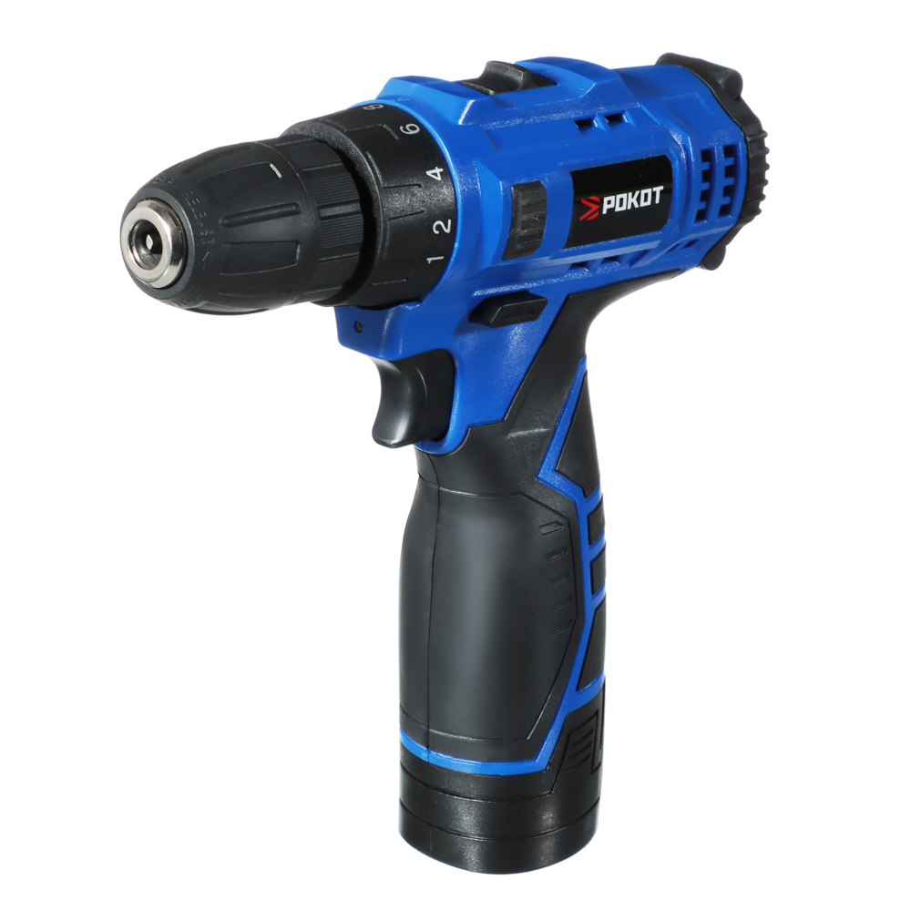 РОКОТ Набор инструментов "Домашний мастер"  Шуруповерт 12В, набор в кейсе 77 предметов для ремонта, арт.№ 693-012