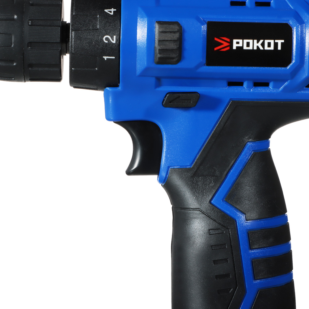 РОКОТ Набор инструментов "Домашний мастер"  Шуруповерт 12В, набор в кейсе 77 предметов для ремонта, арт.№ 693-012