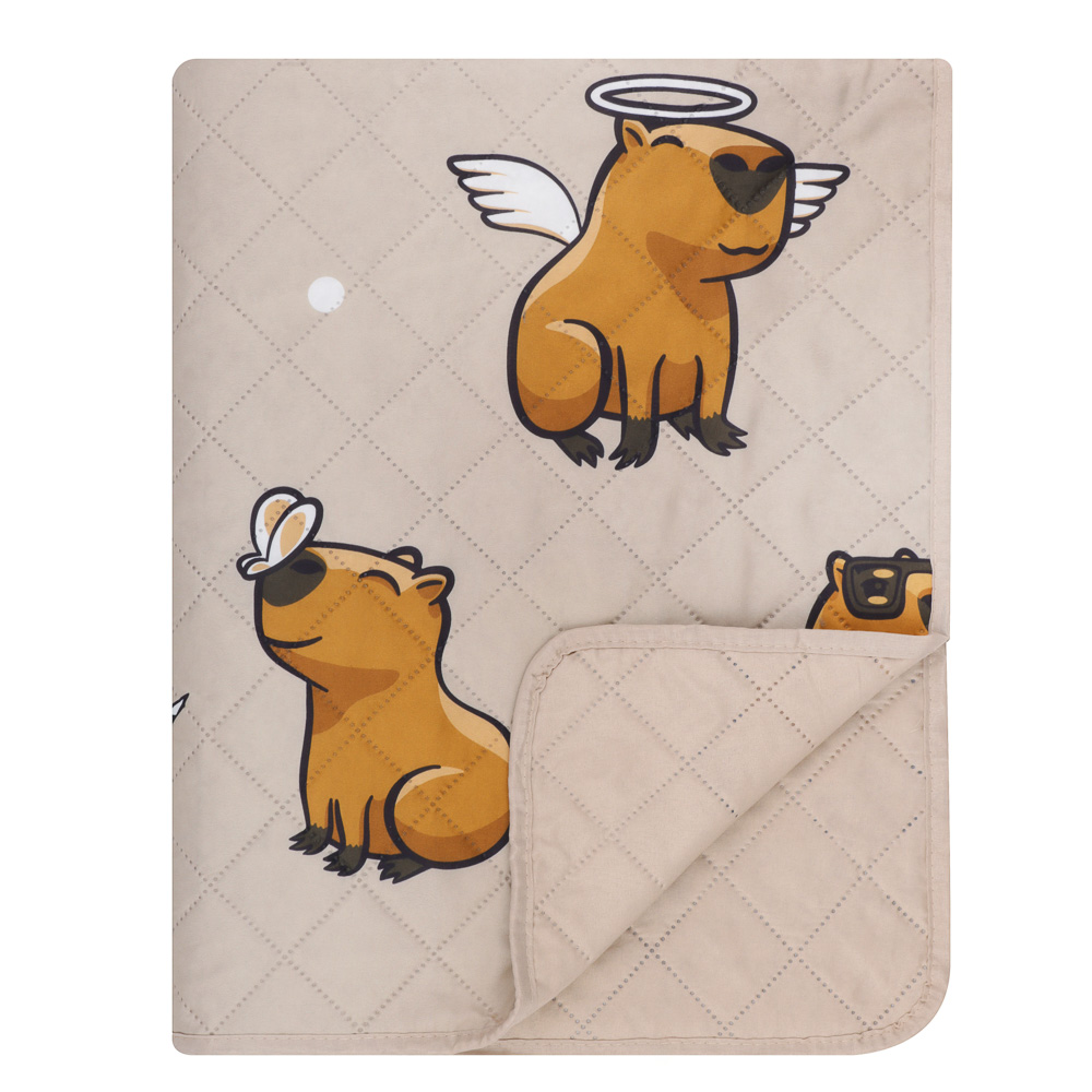 PROVANCE Капибары Покрывало стеганое 140х200см, 100% полиэстер, арт.№ 486-213