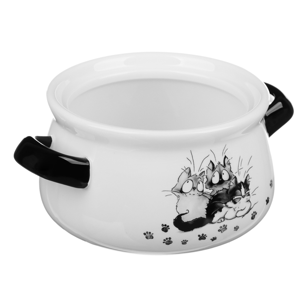 MILLIMI Озорные коты Горшочек для запекания, 500 мл, 17x13x10см, керамика, арт.№ 824-499