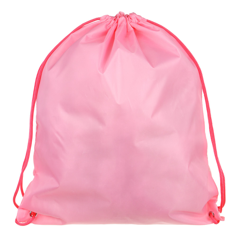 ПУШИСТЫЙ ЗАЙКА Мешок для сменной обуви на завязках, 34,8x41,5см, полиэстер, арт.№ 233-102