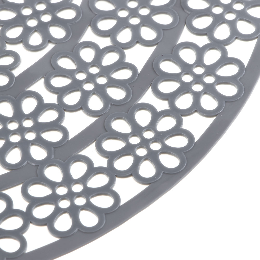 Коврик в раковину противоскользящий тм VETTA Паутинка, d29см, ПВХ, 2 дизайна, 4 цвета, арт.№ 411-010