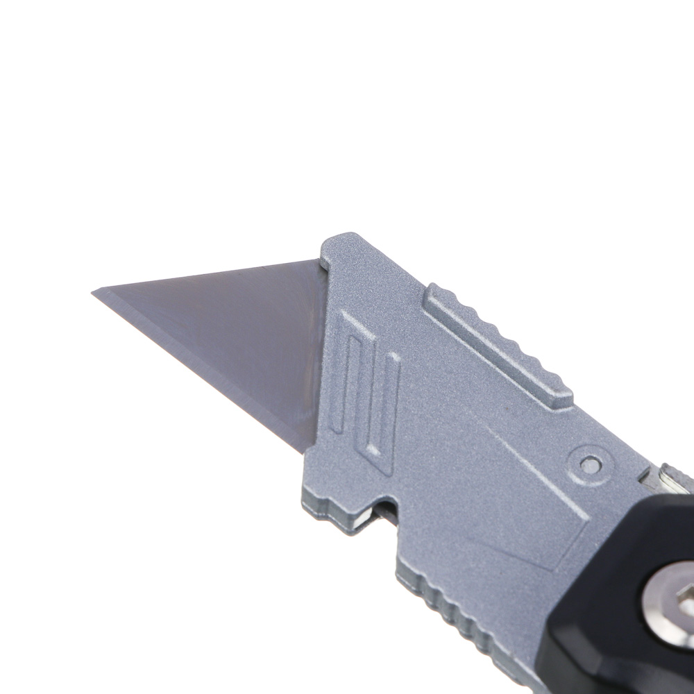 ЕРМАК Нож универсальный складной, пластик, с выдвижным лезвием 19мм трап + 4запас.лезвия, блистер, арт.№ 685-038