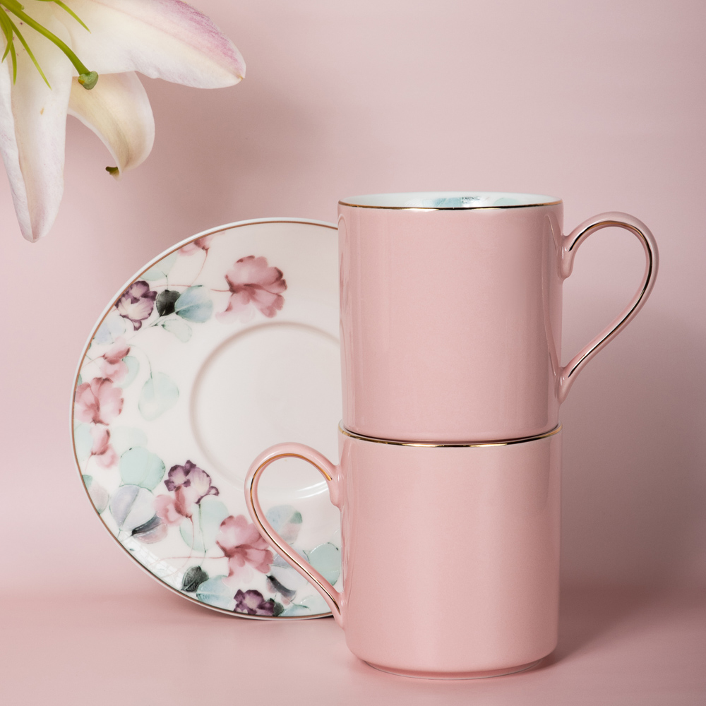 MILLIMI Акварель Набор чайный 4 пр., 240мл, 14,5см, фарфор, арт.№ 802-485