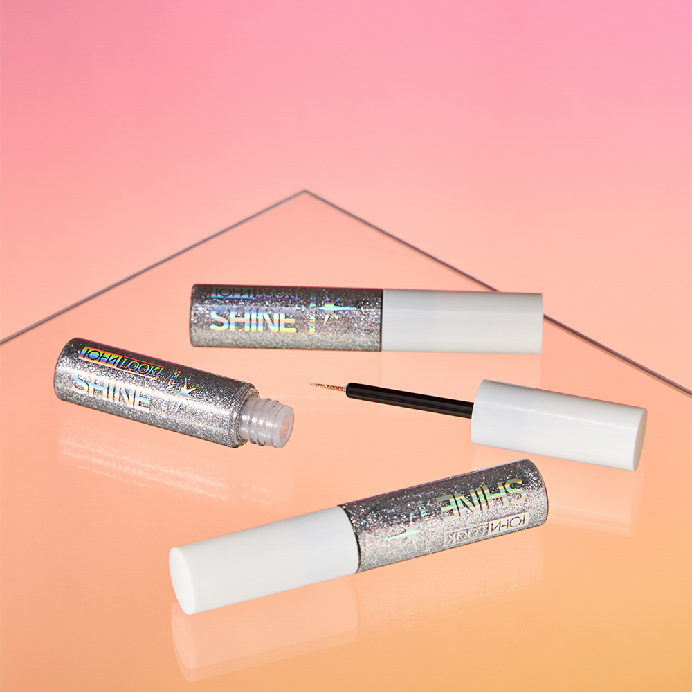 ЮНИLOOK Шайн Подводка сияющая, 7,5мл, тон 02, серебро, арт.№ 330-010