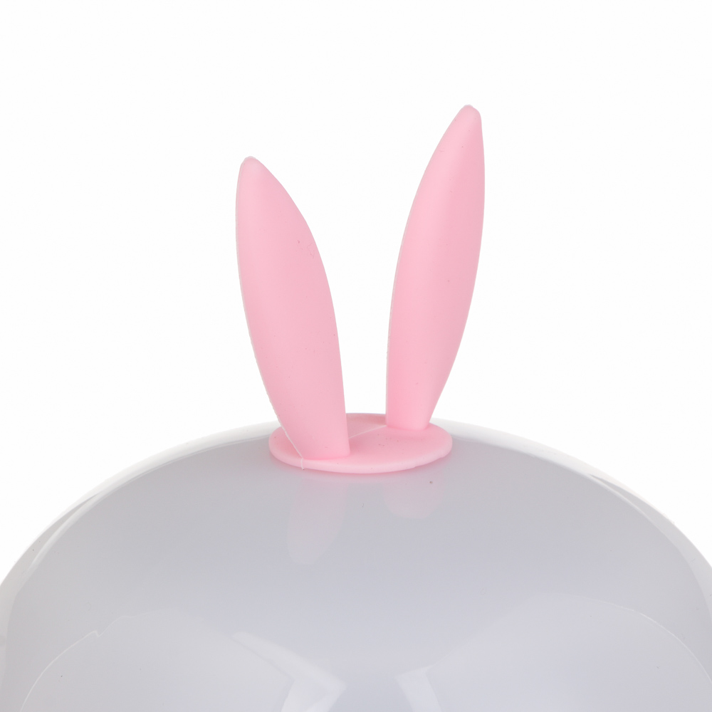 Светильник-ночник проектор BY Зайка, 6 проекций, акб. 1200mAh, USB 5В, белый, арт.№ 476-461