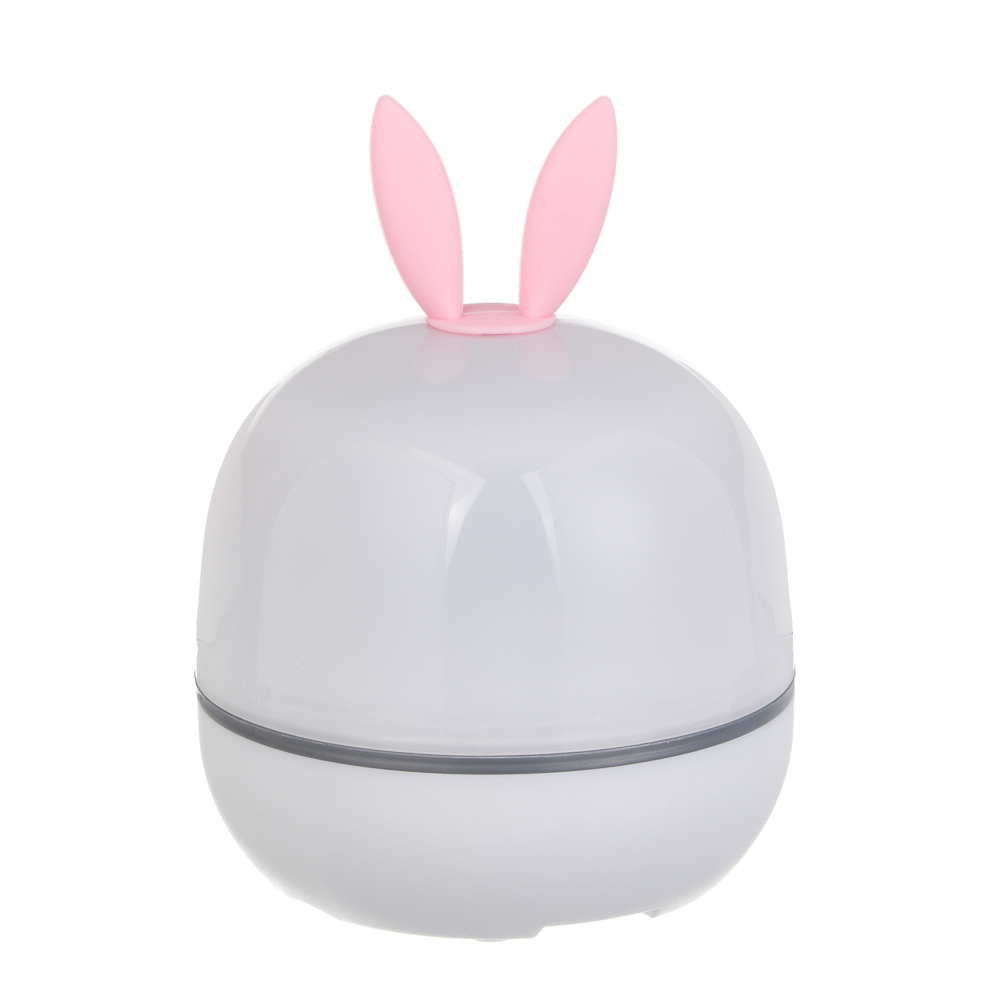 Светильник-ночник проектор BY Зайка, 6 проекций, акб. 1200mAh, USB 5В, белый, арт.№ 476-461