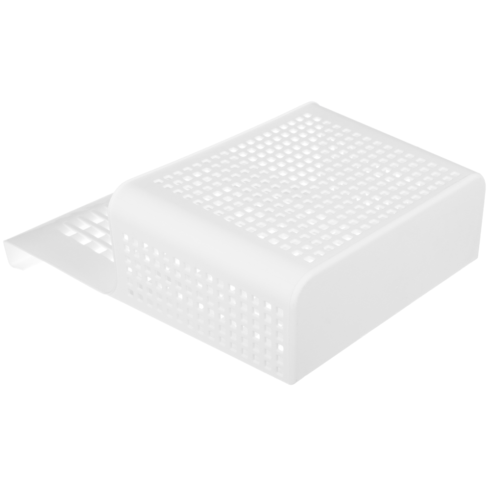 Контейнер Лофт навесной на дверцу 24,5х9х31см, пластик, белый, арт.№ 478-099