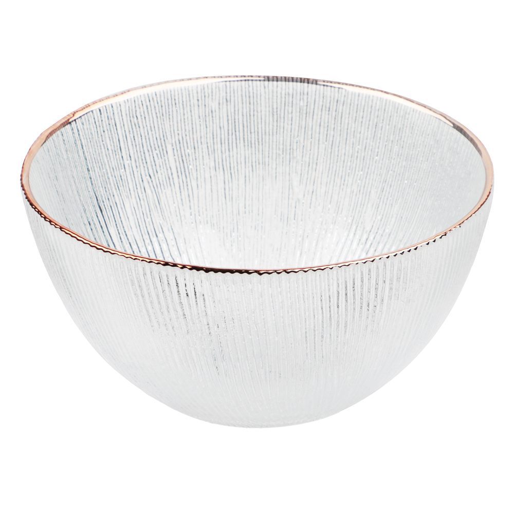 BY COLLECTION White Line Салатник, 620мл, 15х7см, стекло, арт.№ 820-853