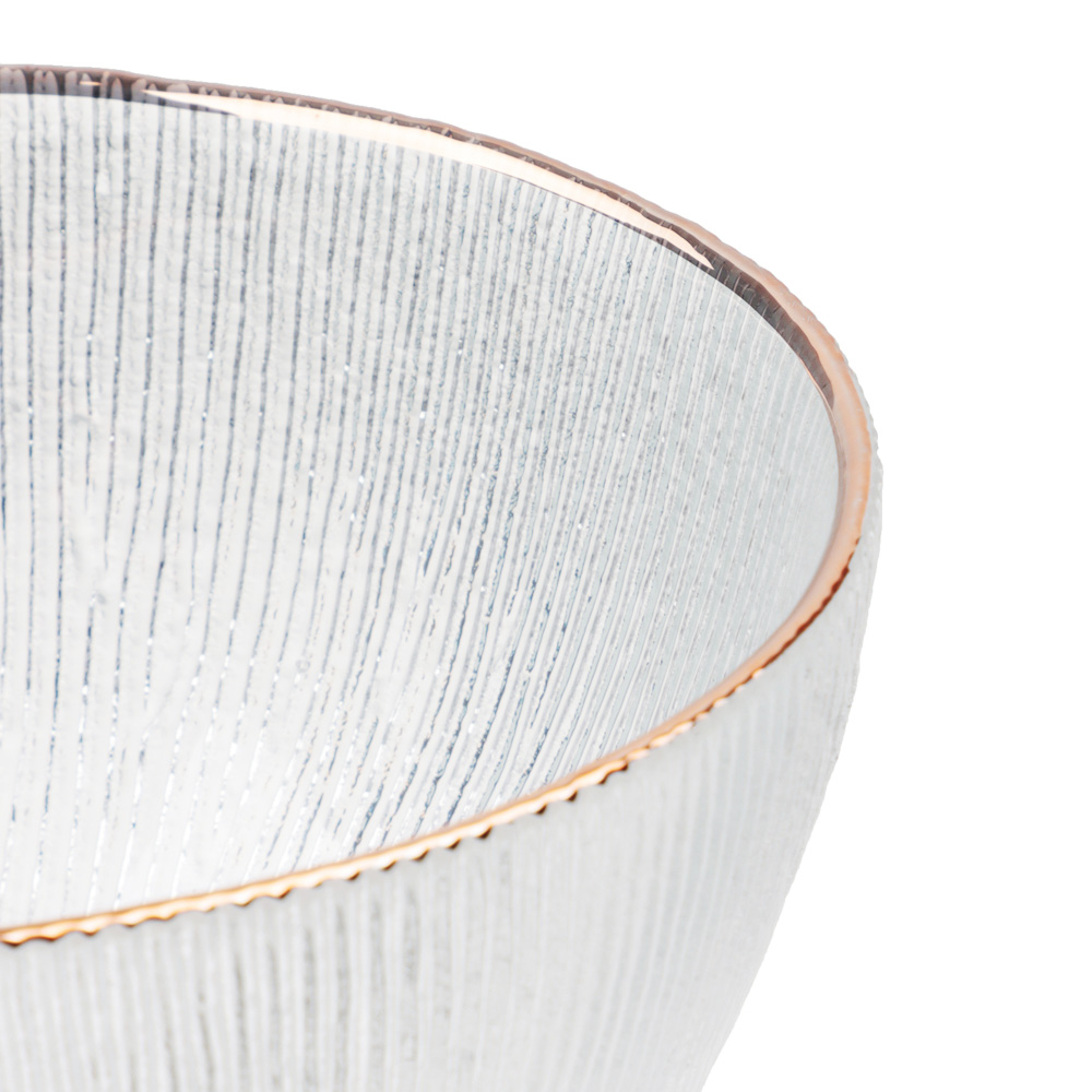 BY COLLECTION White Line Салатник, 620мл, 15х7см, стекло, арт.№ 820-853