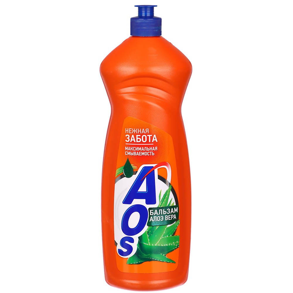 Средство для мытья посуды AOS Бальзам с Алоэ Вера/Лимон, п/б, 900г, арт.№ 992-036