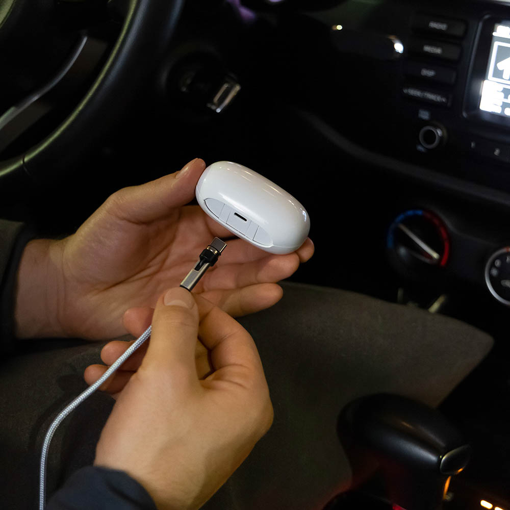 NG Кабель для зарядки магнитный поворотный 3 в 1, iP/Micro USB/Type-C, 1м, 2.4, тканевая оплетка, арт.№ 788-035