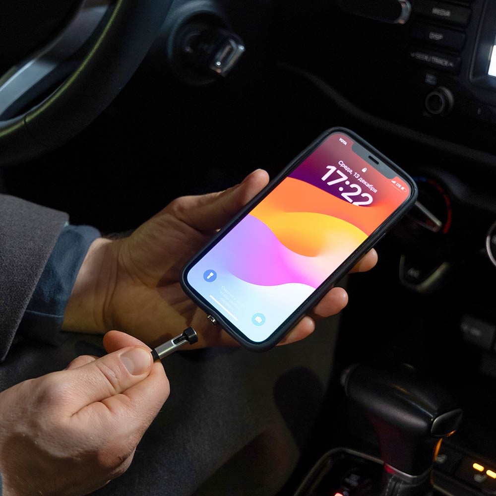 NG Кабель для зарядки магнитный поворотный 3 в 1, iP/Micro USB/Type-C, 1м, 2.4, тканевая оплетка, арт.№ 788-035