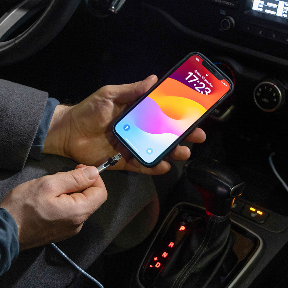 NG Кабель для зарядки магнитный поворотный 3 в 1, iP/Micro USB/Type-C, 1м, 2.4, тканевая оплетка, арт.№ 788-035