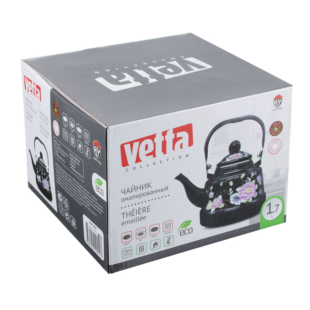 VETTA Иллюзия Чайник эмалированный 1,7 л, индукция, арт.№ 894-446