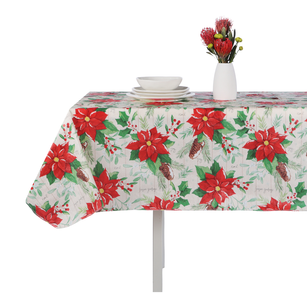 PROVANCE Щелкунчик Скатерть ПЕВА на текстильной основе, 132х178см, 50% полиэстер, 50% ПЕВА, арт.№ 492-305