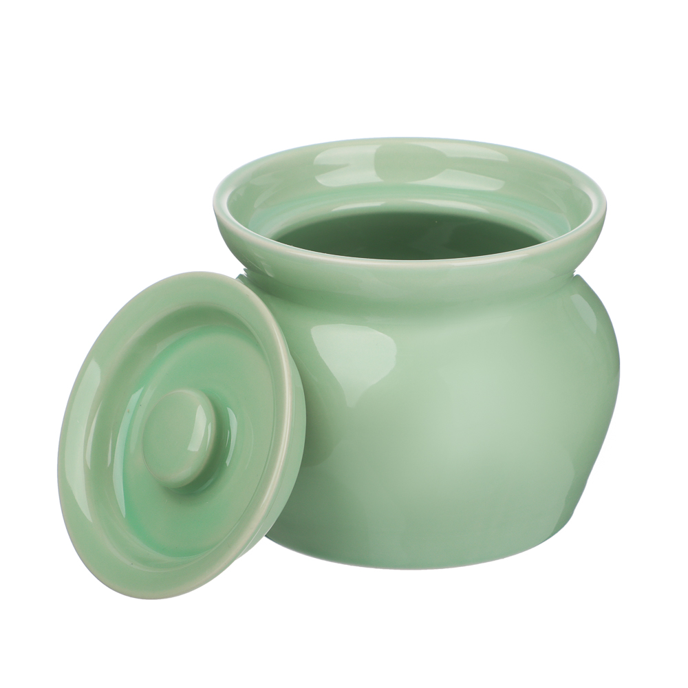 MILLIMI Набор из 4-х горшочков, 400 мл, керамика, мятный, арт.№ 824-252