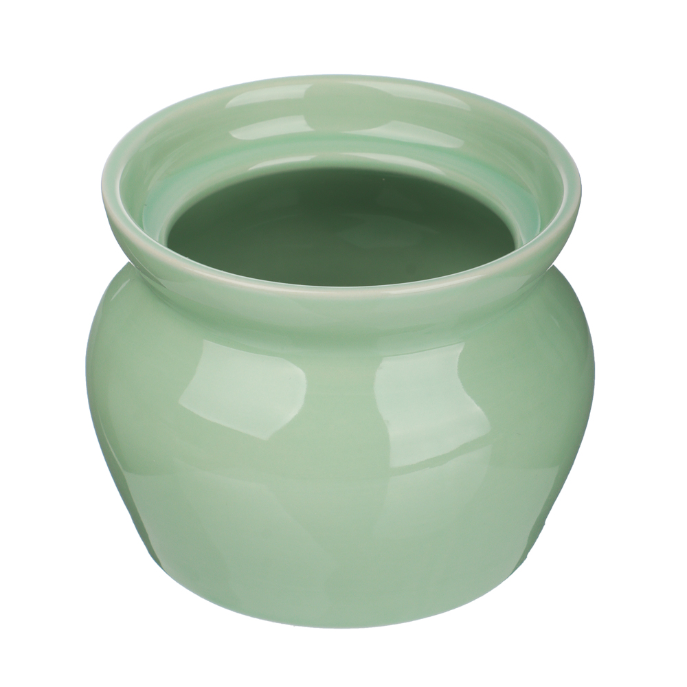 MILLIMI Набор из 4-х горшочков, 400 мл, керамика, мятный, арт.№ 824-252