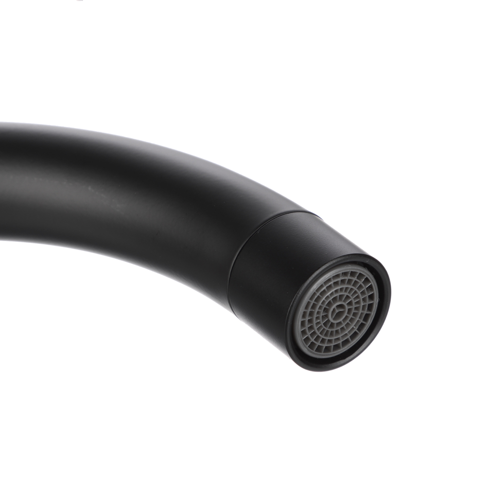 RAIN Смеситель для кухни Кристал, кран-буксы 1/2, гайка, латунь, черный, арт.№ 561-017