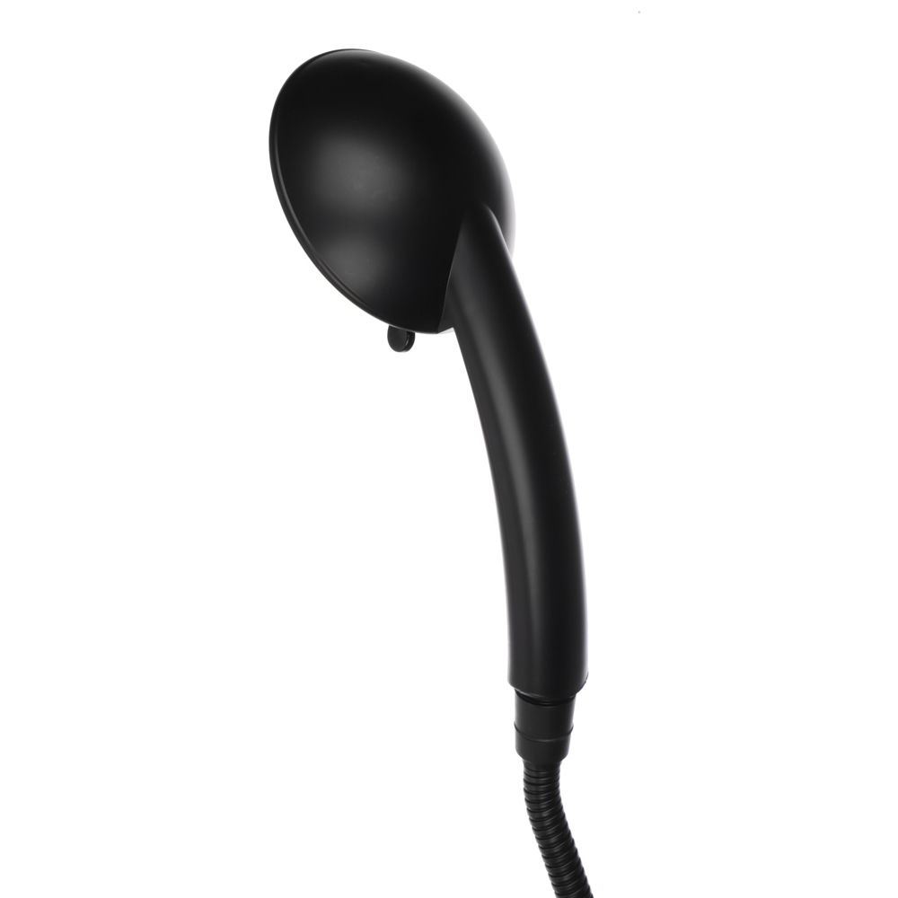 RAIN Смеситель для ванны Кристал, короткий излив, душ. набор, кран-буксы 1/2, латунь, черный, арт.№ 561-019