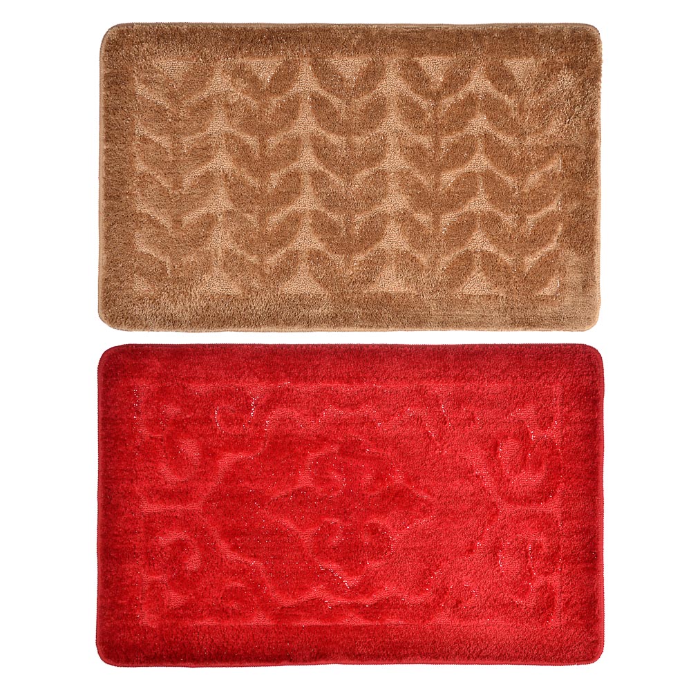 VETTA Коврик для ванной фактурный, микрофибра, 50x80см, 2 дизайна, арт.№ 462-687