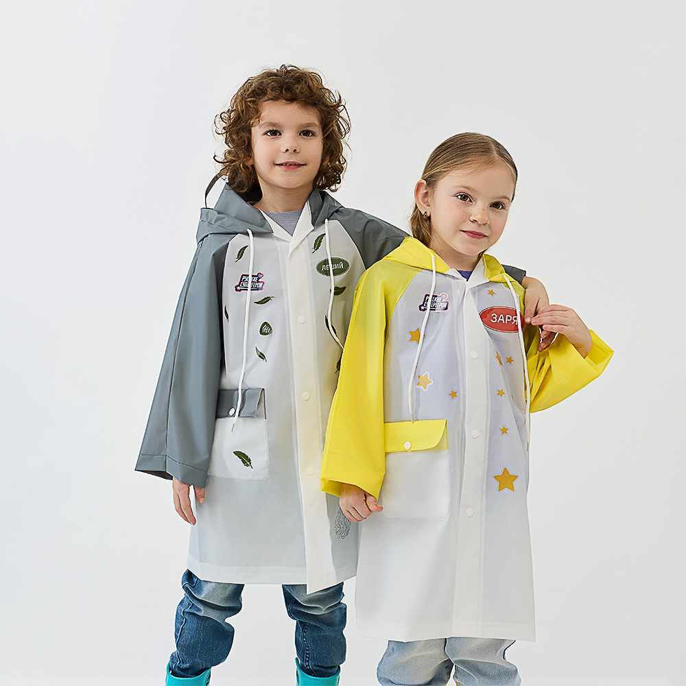 BY Русские Супергерои Дождевик детский с наклейками Заря 130мкм 66х45см, EVA, арт.№ 188-115