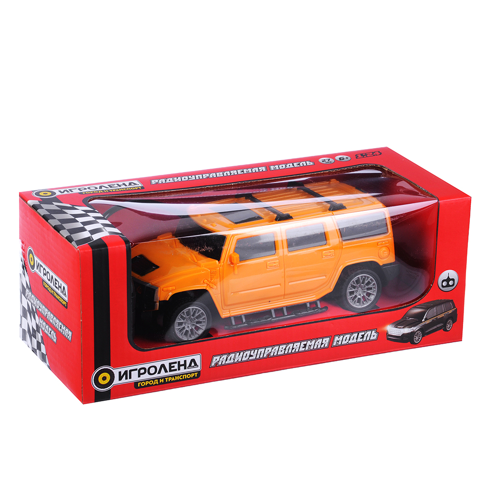 ИГРОЛЕНД Машина  на радиоуправлении "Крутая иномарка", 5АА, ABS, 26,5х12х10см, 2 дизайна, арт.№ 293-031