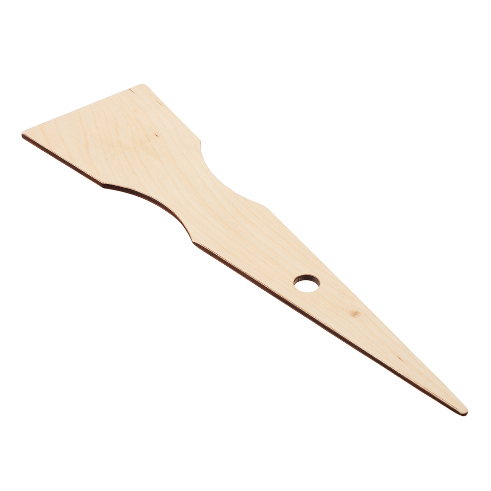 Лопатка кухонная, фанера, 25x6,5cм, арт.№ 883-127