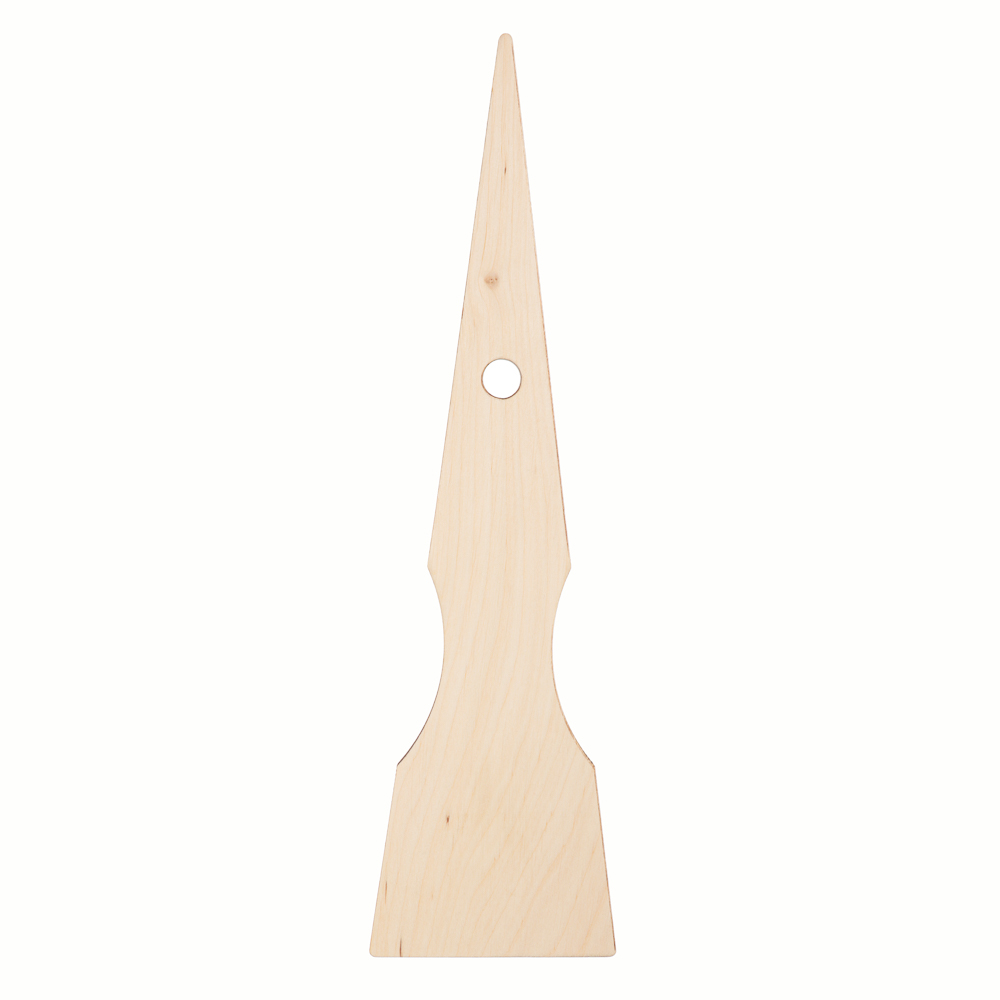 Лопатка кухонная, фанера, 25x6,5cм, арт.№ 883-127