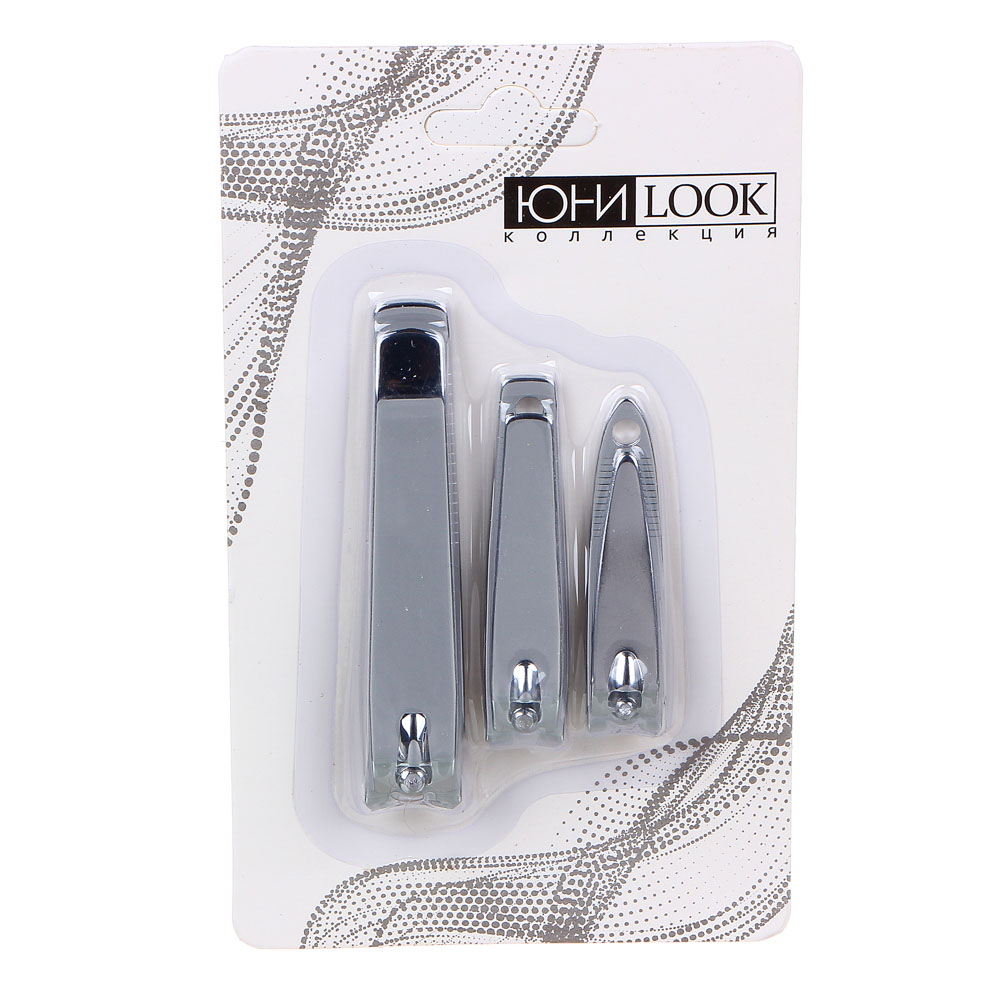 ЮНИLOOK Набор из 3-х книпсеров, металл, 7,7см / 5,7см / 5,2см, арт.№ 305-387