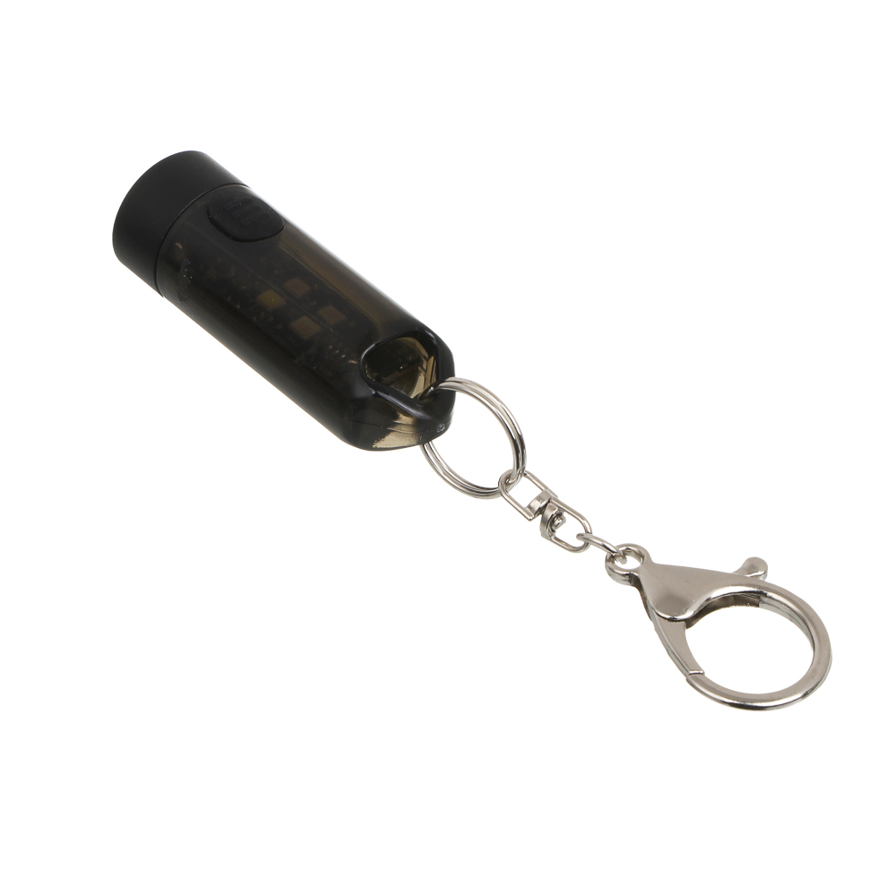 Фонарик ручной тм ЕРМАК,мини,на карабине,XPG+4 LED,7 режимов,ультрафиолет,160мАч,Type C,красный свет, арт.№ 226-021