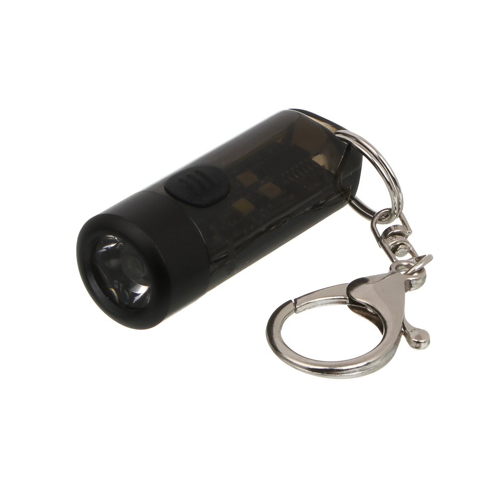 Фонарик ручной тм ЕРМАК,мини,на карабине,XPG+4 LED,7 режимов,ультрафиолет,160мАч,Type C,красный свет, арт.№ 226-021