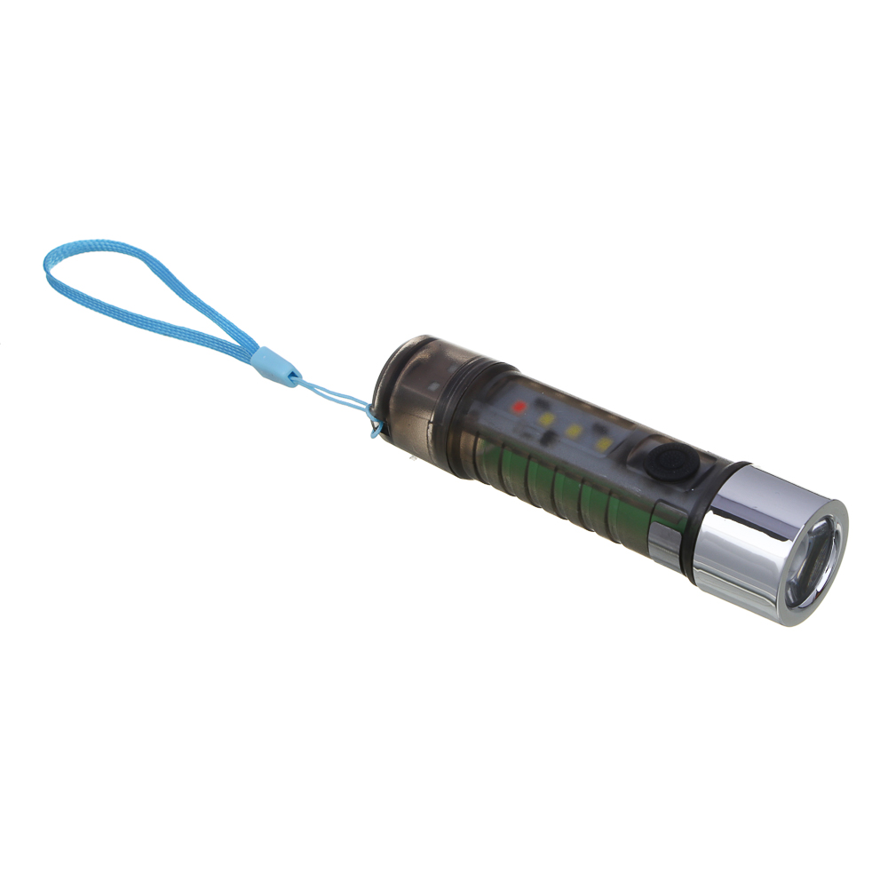 Фонарь ручной тм ЕРМАК, мини, с USB штекером, 6 режимов, 500мАч, магнит, красный свет, 92х24 мм, арт.№ 224-080