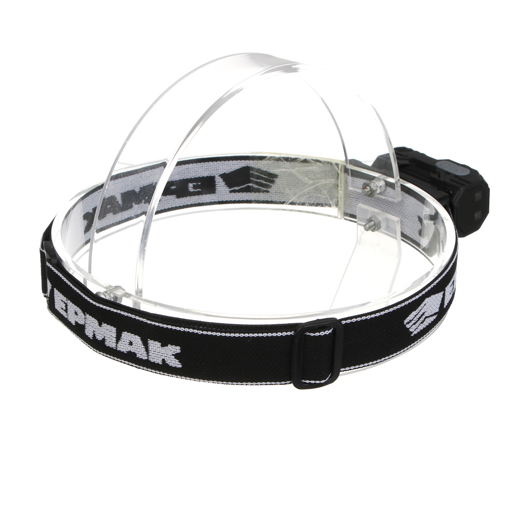 Фонарь налобный тм ЕРМАК,сенсорный,крепление,XPE LED+3LED,9 режимов,500мАч,64х45х34 мм,красный свет, арт.№ 221-090