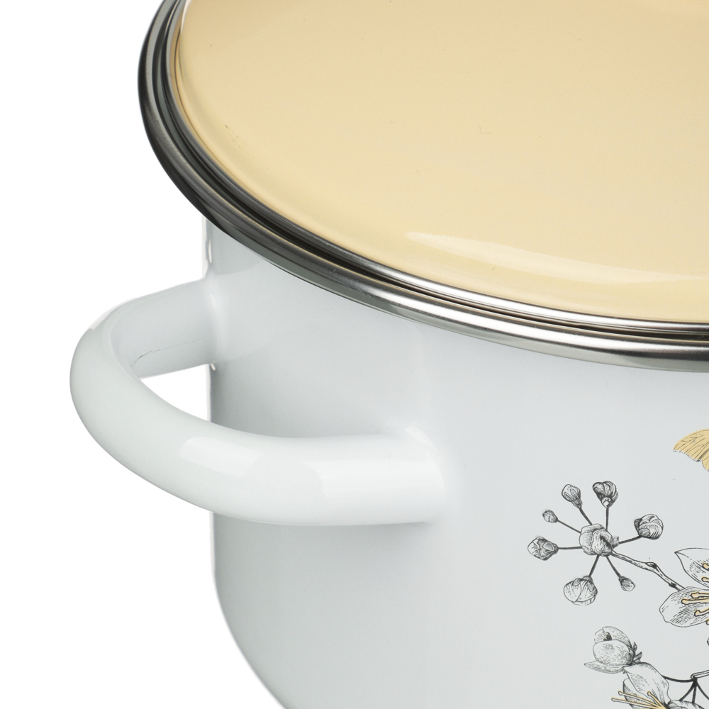 Люмен Кастрюля эмалированная 2л, индукция, арт.№ 894-576