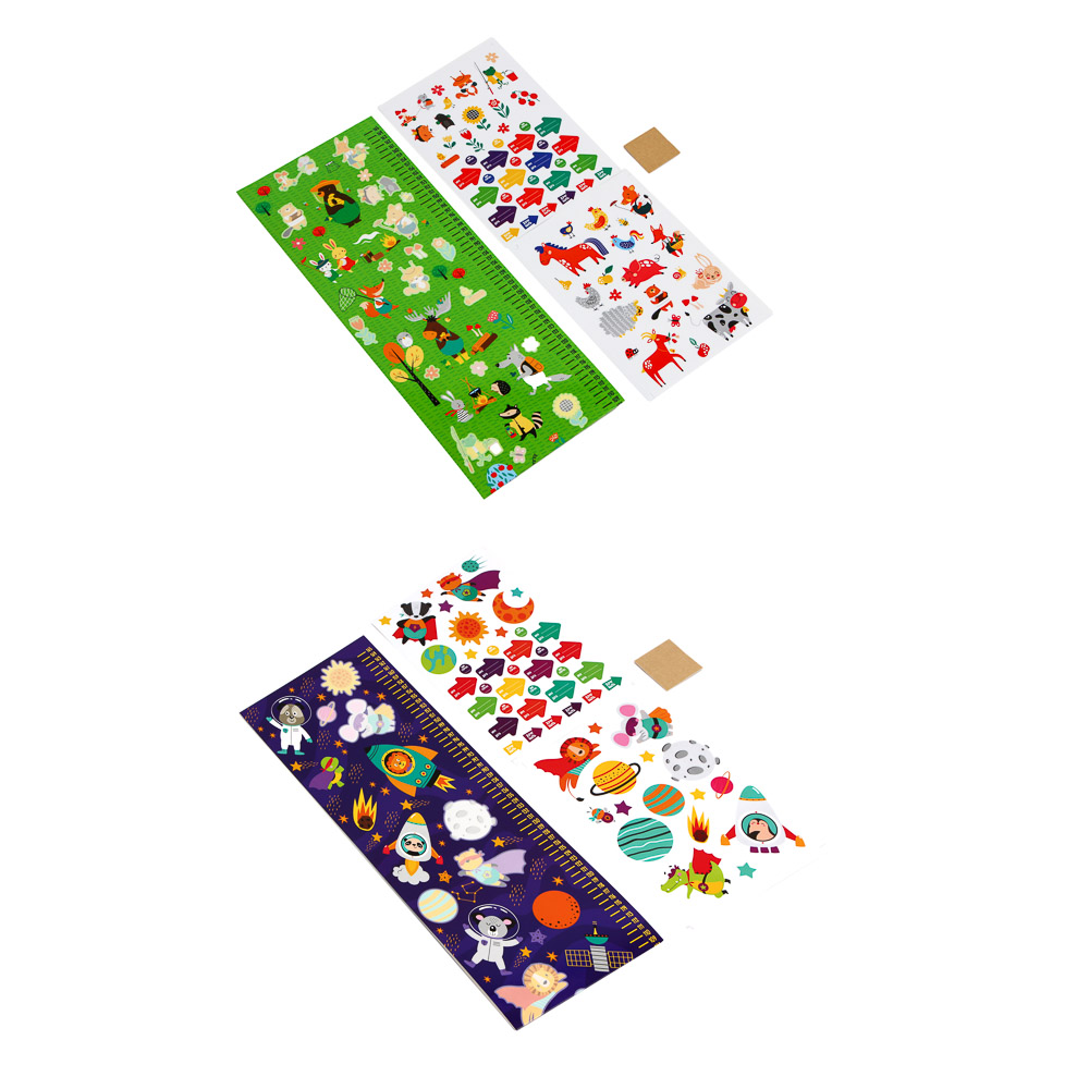 ХОББИХИТ Ростомер DIY с наклейками, картон, 165 см, 2 дизайна, арт.№ 280-007