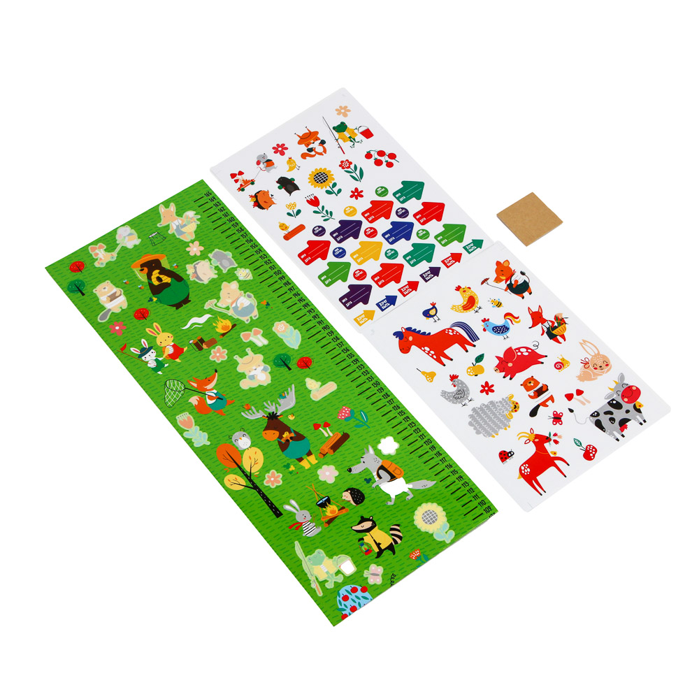 ХОББИХИТ Ростомер DIY с наклейками, картон, 165 см, 2 дизайна, арт.№ 280-007