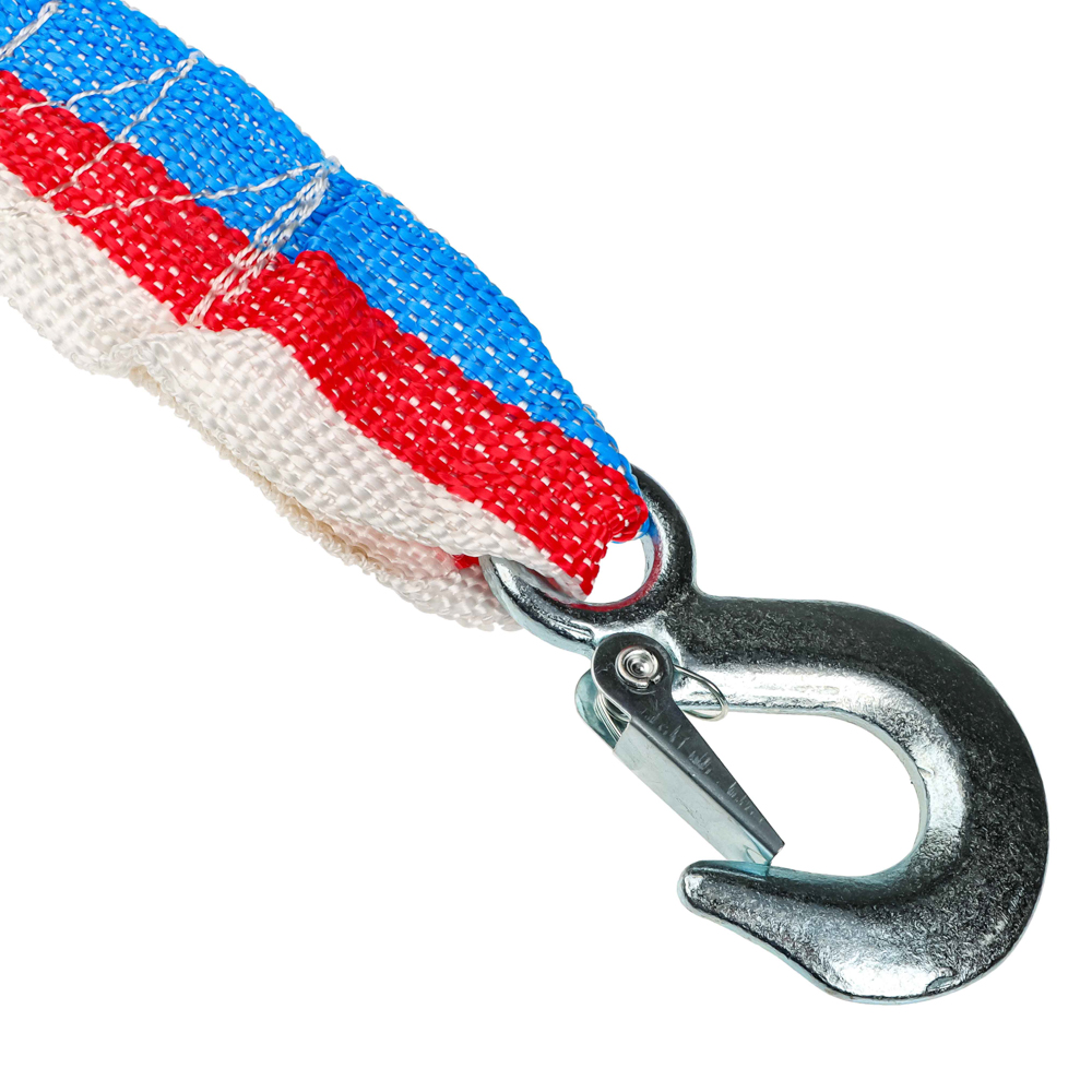 ЕРМАК / NG Трос-ремень буксировочный 5,0 т,  в пакете, c крюками, длина 5м, арт.№ 773-007