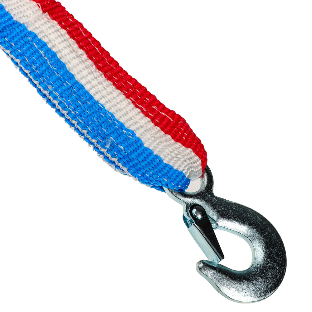 ЕРМАК Трос-ремень буксировочный 10 т, в пакете, с крюками, 5м, арт.№ 773-008