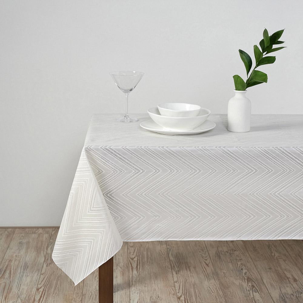 PROVANCE Милк Скатерть ПВХ 110х137см ажурная, листья, арт.№ 479-300