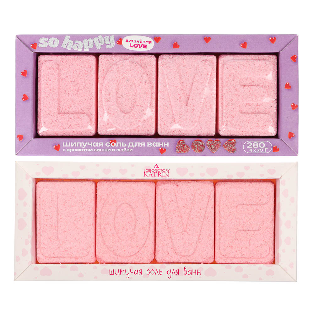 Набор шипучей соли LOVE, 280г, арт.№ 953-069