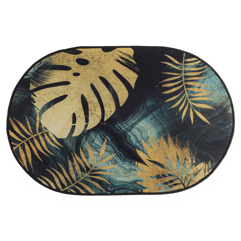 VETTA Коврик универсальный овальный EASTLAND, полиэстер, антискольз.подложка, 70x45см, 2 дизайна, арт.№ 462-722