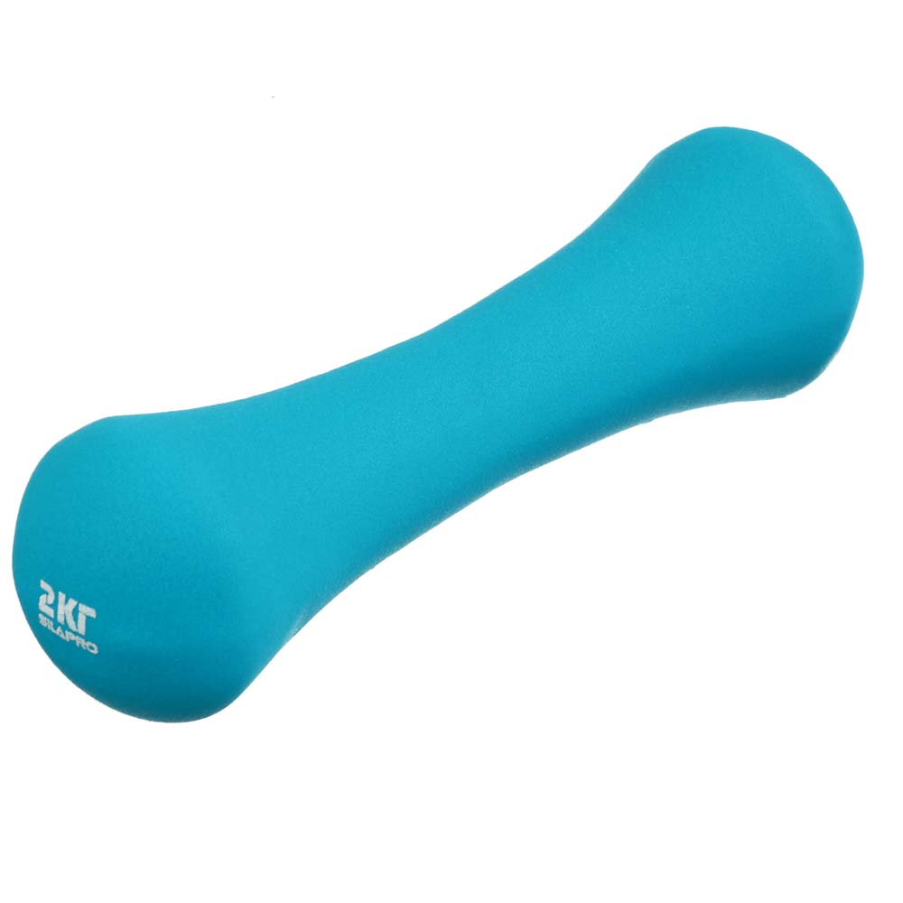 SILAPRO Гантель в форме кости 2кг (+-100гр) , металл, неопреновое покрытие, арт.№ 191-049
