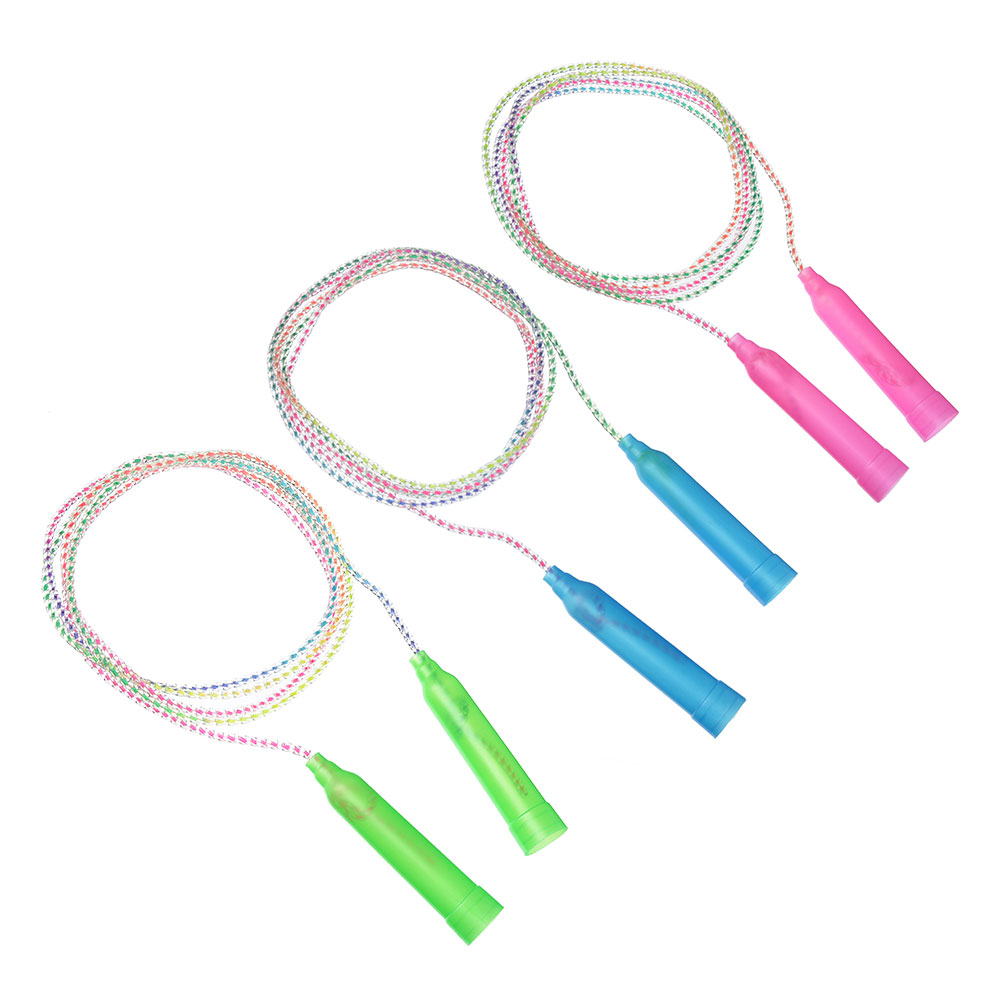 SILAPRO Скакалка радужная, пластик, ПВХ, 2,3м х 4,3мм, 3 цвета, арт.№ 342-159