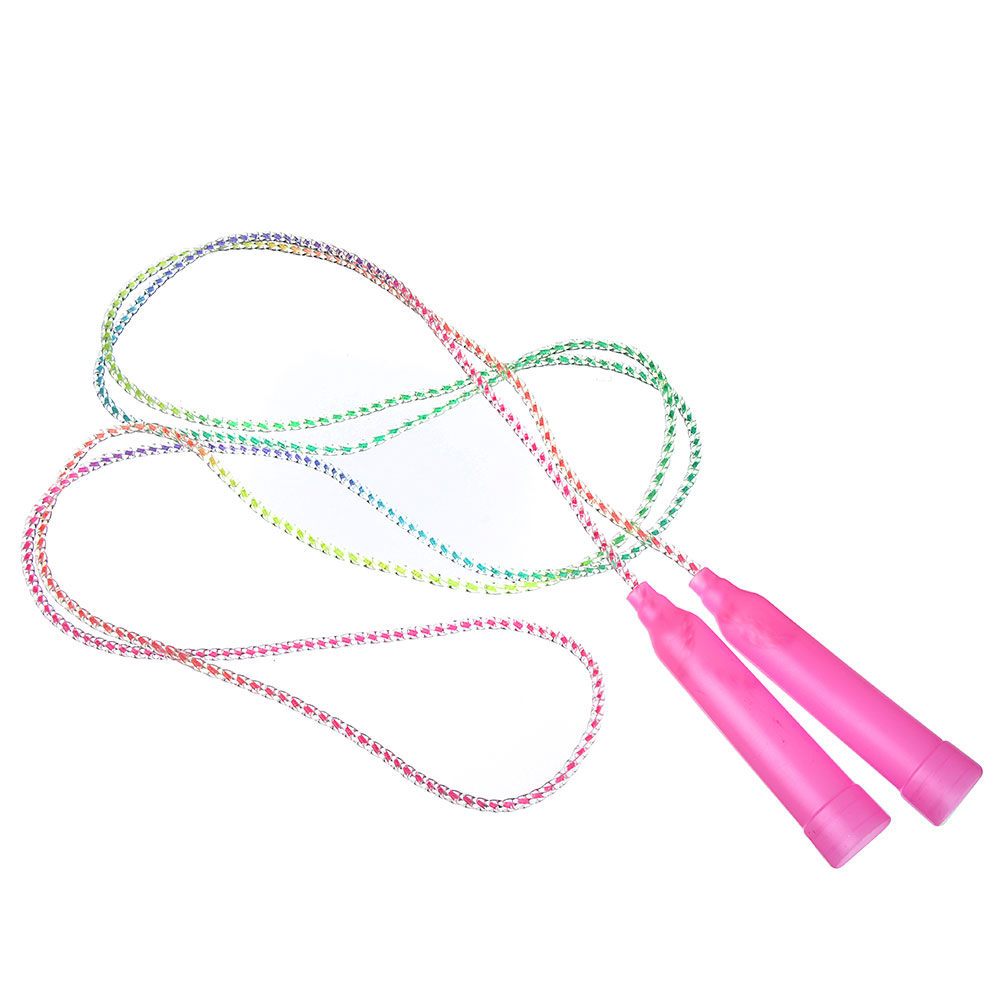 SILAPRO Скакалка радужная, пластик, ПВХ, 2,3м х 4,3мм, 3 цвета, арт.№ 342-159