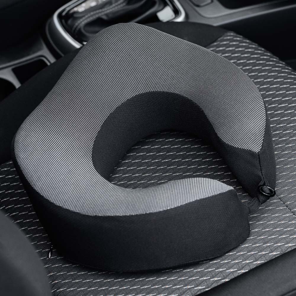 ЕРМАК Подушка для путешествий, u-образная, черная, арт.№ 732-091