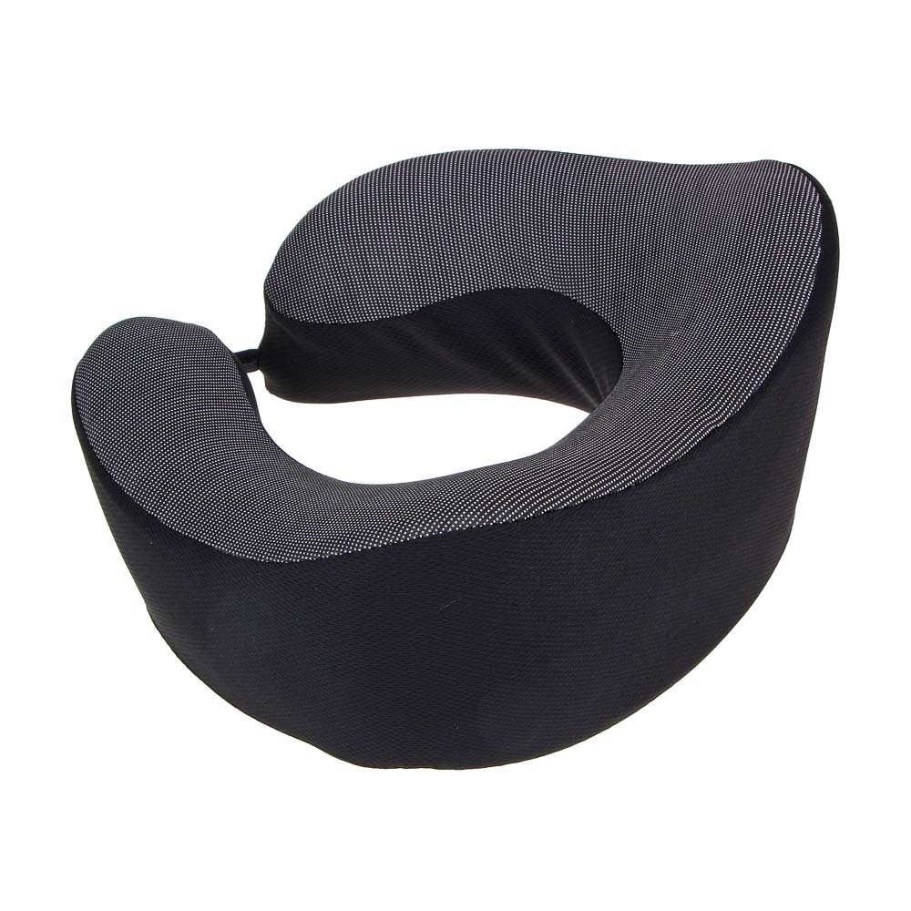 ЕРМАК Подушка для путешествий, u-образная, черная, арт.№ 732-091